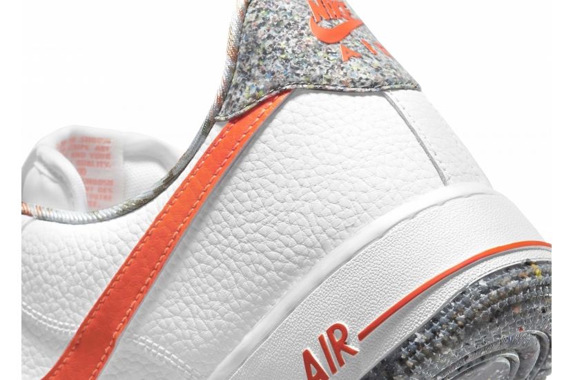 AIR FORCE 1 LV7 GS WHITE TOTAL ORANGE CRATER [DN8016-100]