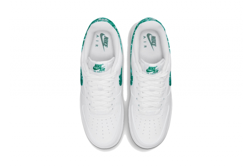 AIR FORCE 1 ESSENTIALS WHITE GREEN PAISLEY [DH4406-102]