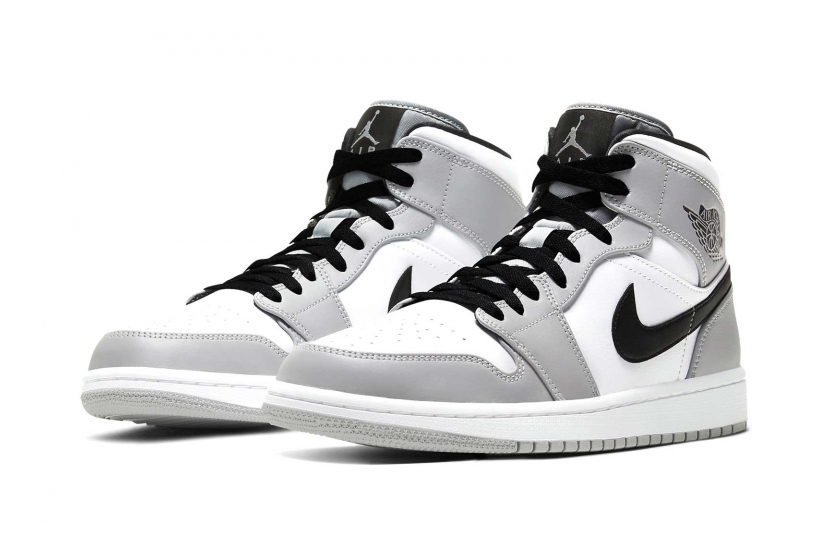 AIR JORDAN 1 MID LIGHT SMOKE GREY [554724-092]