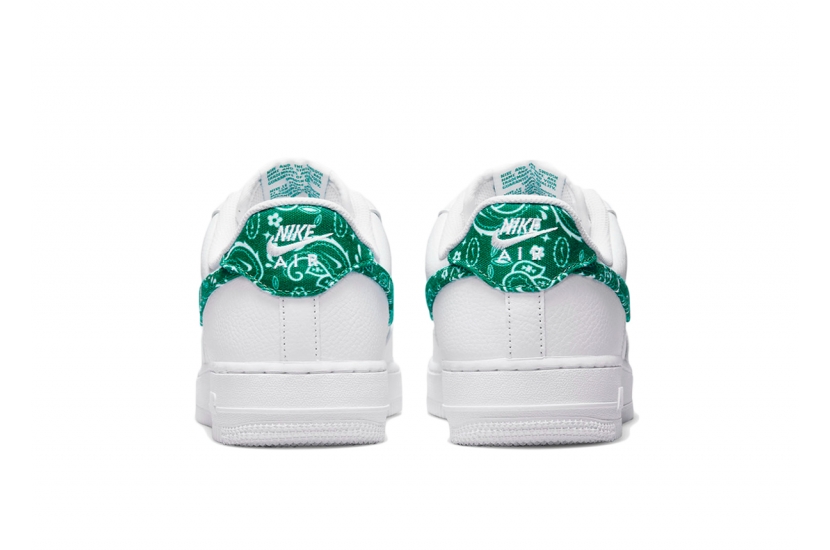 AIR FORCE 1 ESSENTIALS WHITE GREEN PAISLEY [DH4406-102]