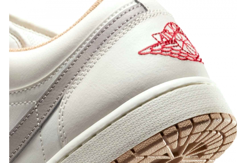 AIR JORDAN 1 LOW RED COLLEGE GREY [553558-169]