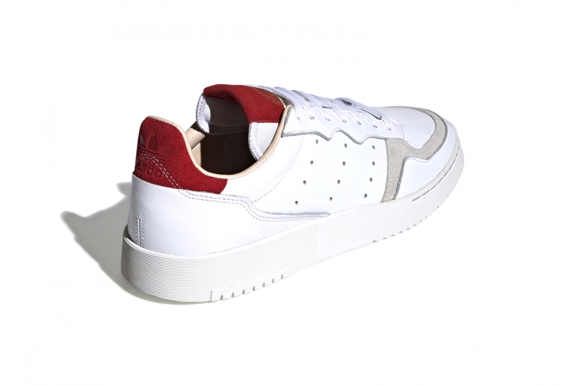  ADIDAS SUPERCOURT WHITE SCARLET [EF9181]