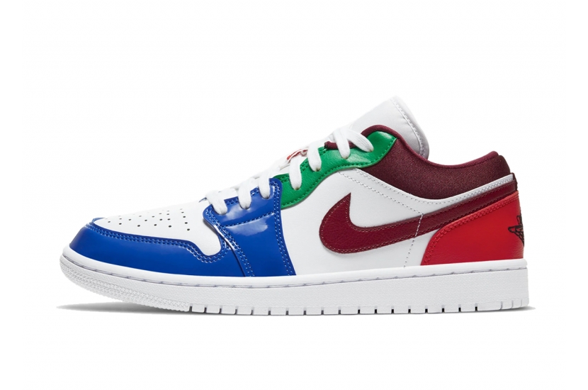 AIR JORDAN 1 LOW W WHITE MULTI COLOR [DB5455-100]