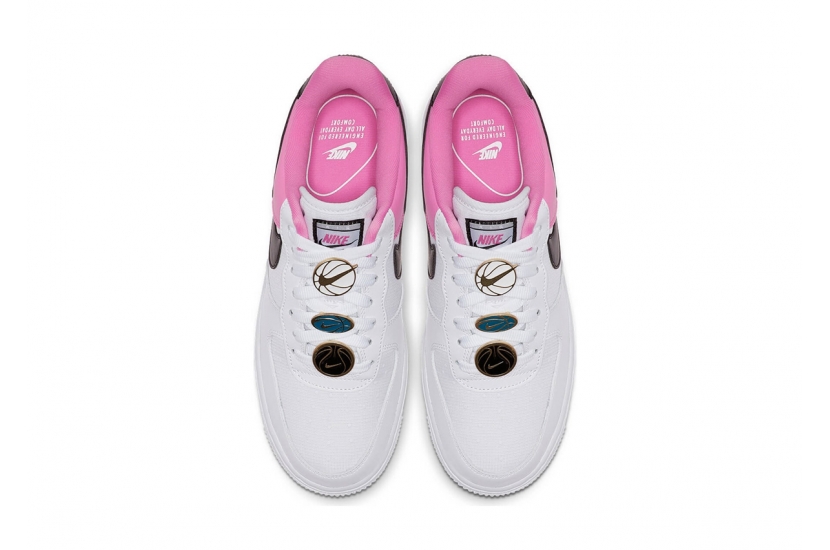 AIR FORCE 1 WHITE PINK BLACK [AA0287-107]