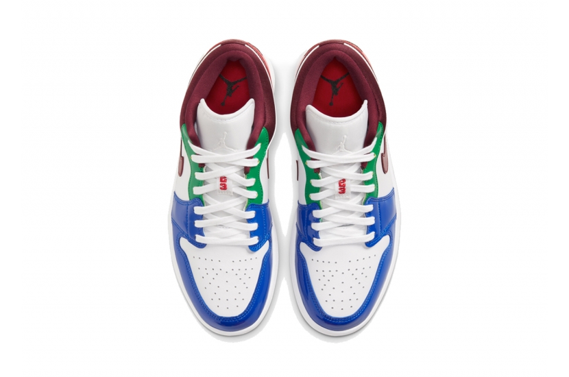 AIR JORDAN 1 LOW W WHITE MULTI COLOR [DB5455-100]