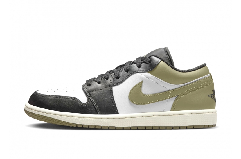  AIR JORDAN 1 LOW “MEDIUM OLIVE” [553558-092]