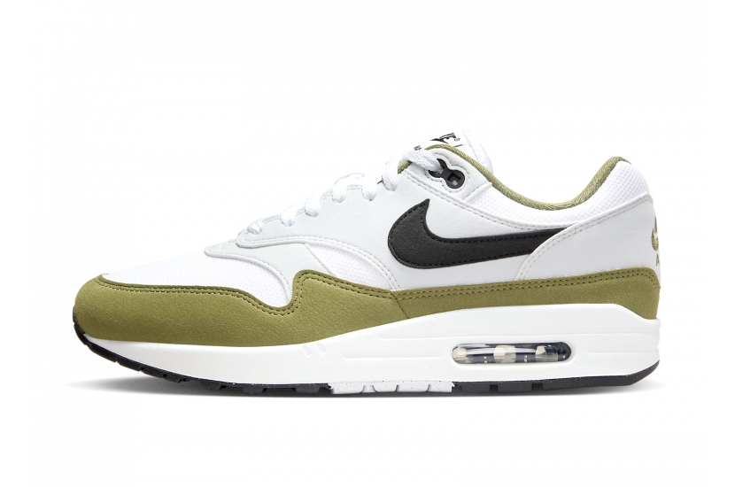 AIR MAX 1 WHITE BLACK MEDIUM OLIVE [FD9082-102]