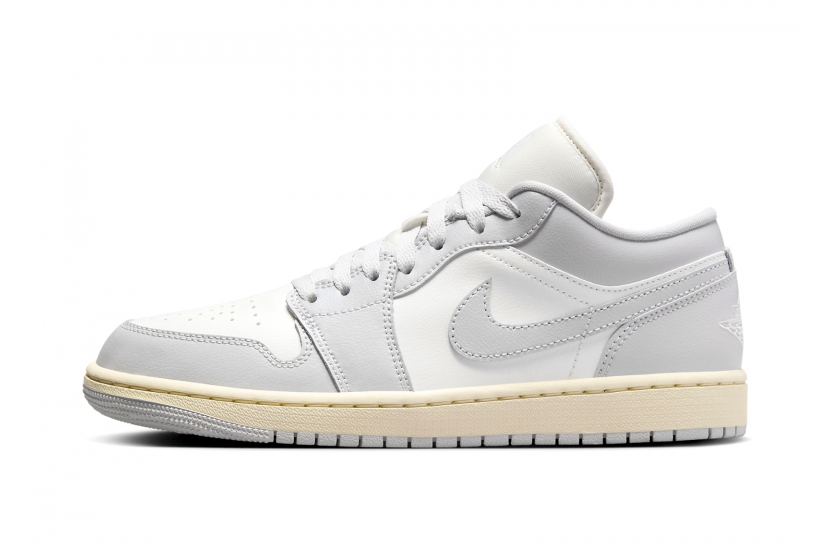 NIKE AIR JORDAN 1 LOW ‘LIGHT GREY SAIL’ [DC0774-103]