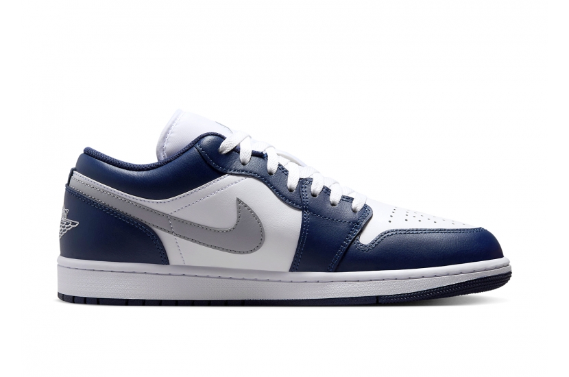 AIR JORDAN 1 LOW GS ‘MIDNIGHT NAVY WOLF GREY’ [553560-141] | [553558-141]