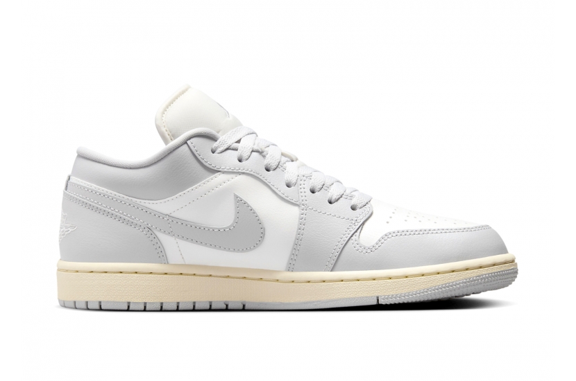 NIKE AIR JORDAN 1 LOW ‘LIGHT GREY SAIL’ [DC0774-103]