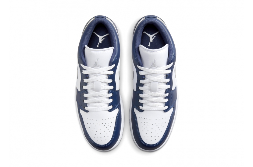 AIR JORDAN 1 LOW GS ‘MIDNIGHT NAVY WOLF GREY’ [553560-141] | [553558-141]