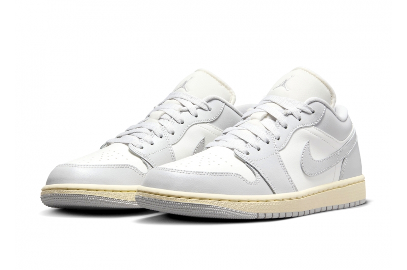 NIKE AIR JORDAN 1 LOW ‘LIGHT GREY SAIL’ [DC0774-103]