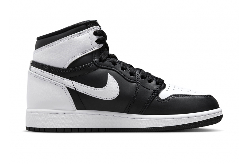 AIR JORDAN 1 RETRO HIGH OG BLACK WHITE GS [FD1437-010]